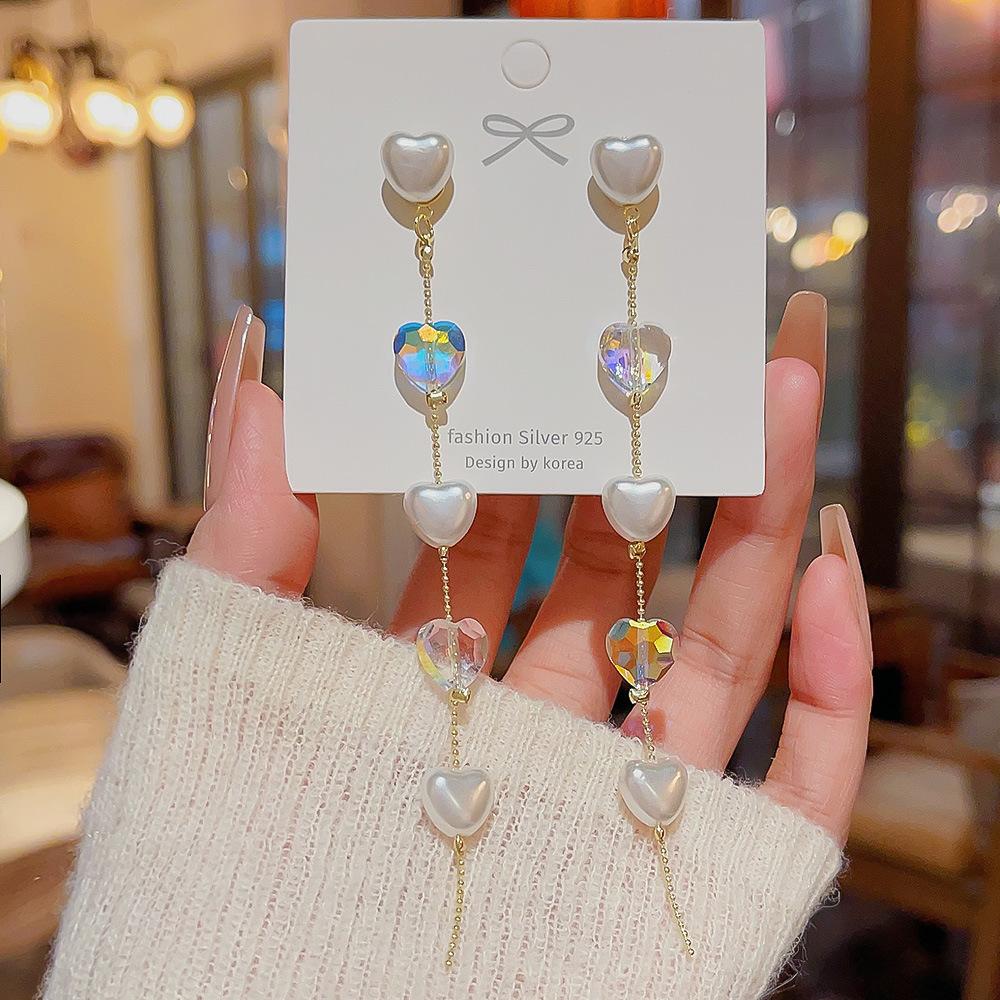 Модные жемчужные серьги, серьги-джокеры, новые серьги Niche Temperament с длинными кисточками