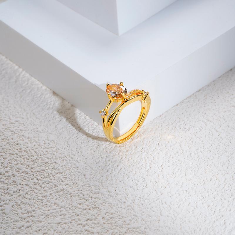 Кольцо с бриллиантами Universe Planet Track Flash Light Luxury French Cross Персонализированный дизайн Кольцо с бриллиантами Index Ring Предложение подарить своей девушке