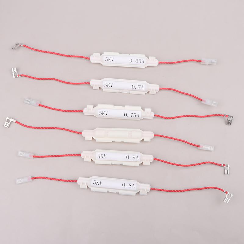 5Kv 0.65/0.7/0.75/0.8/0.85/0.9A Высоковольтный предохранитель для микроволновых печей Универсальный держатель предохранителя Детали для микроволновых печей