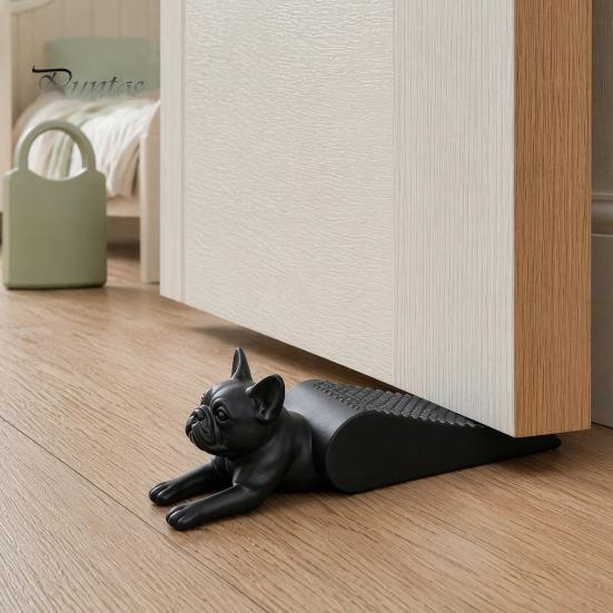 3D-печатный дверной клин, стопор-клин в виде французского бульдога, дверной стопор в форме собаки, ветрозащитный, противоскользящий, не требует сверления, напольный дверной стопор для дома, офиса, спальни