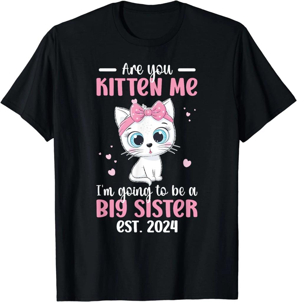 Funny Big Sister To Be 2024 Promoted To Big Sister 2024 Gift Unisex T-Shirt