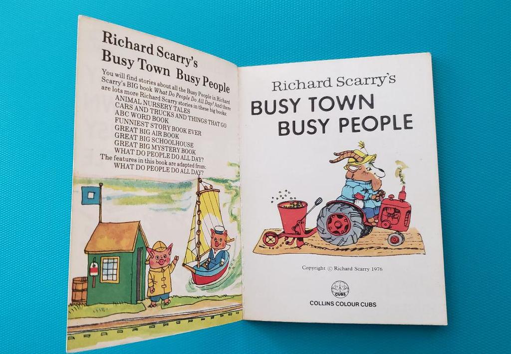 [USED] Richard Scarry's BUSY TOWN BUSY PEOPLE