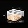 Plastic Bird Water Tank Box Transparent Indoor Bird Feeder Large Capacity Bird Food Box  Cage