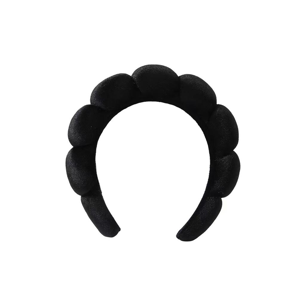 Губчатые повязки на голову для женщин и девочек, пышная повязка для волос, махровая ткань с пузырьками для макияжа, Co Spa, ретро повязка для волос, женские аксессуары для волос, головные уборы