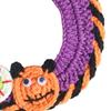 Хэллоуин Домашний питомец Шляпа-тыква Набор ошейника с привидением Регулируемый наряд в готическом стиле для кошек, маленьких собак, вязаные аксессуары для костюма