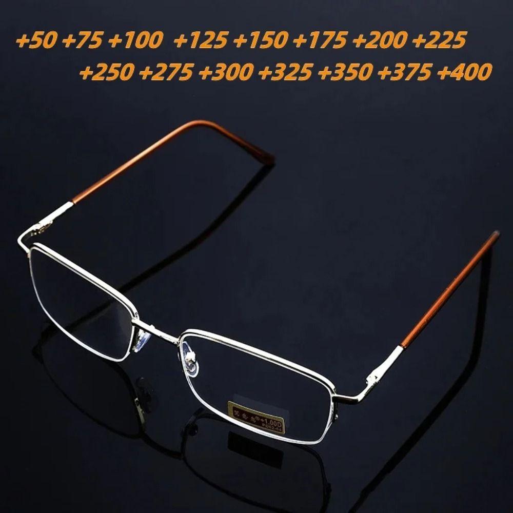Eye Protection Square Eyeglasses Metal Hyperopia Glasses Elegant Presbyopic Eyewear Men Women