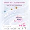 Mr Muscle Toilet Cleaner, Love Peach Blossom, 6 x 600g Value Pack