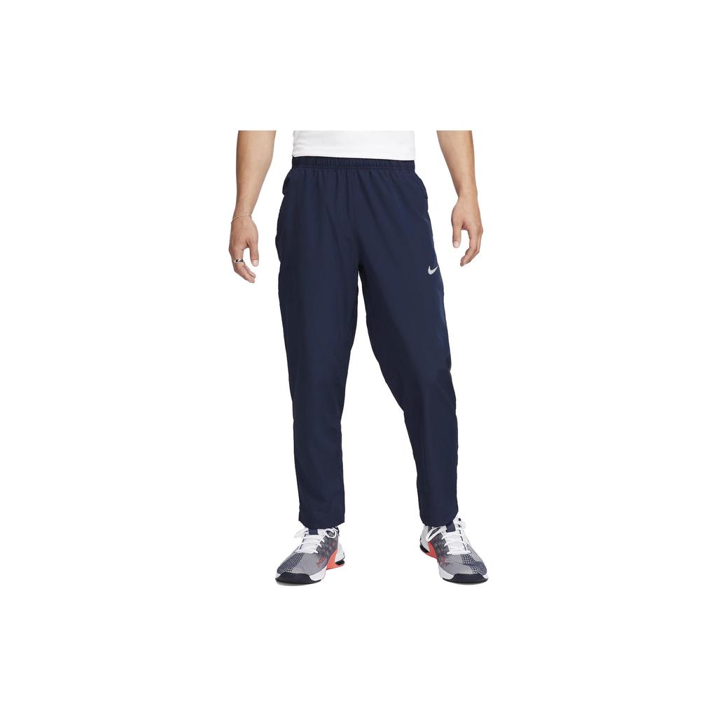 Nike Knitted Sweatpants Men's Dark Blue Moderate Cuffed Pants FB7491-451