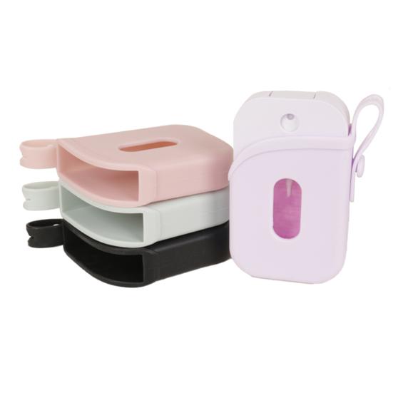 Силиконовый чехол для дезинфицирующего средства для рук, защитный флакон-спрей, ударопрочный защитный чехол с брелком