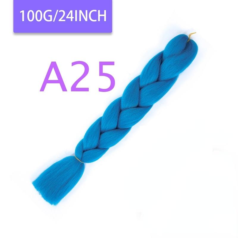 MISQUEEN Yaki Soft Hair Ombre Crochet Braiding Hair Extension For Braid 24 Inch Pink Synthetic Crochet Hair Jumbo Braid Hair