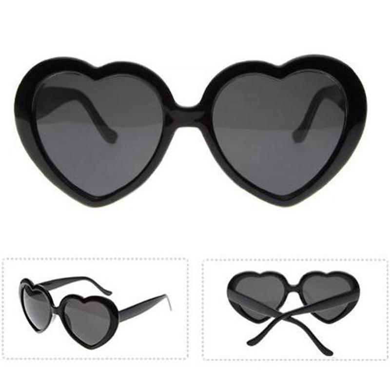 Novel Romantic Fashion Women Gift At Night Heart-shaped Special Effects Glasses Sunglasses