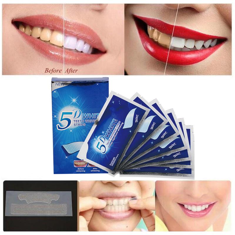 5D полоски для отбеливания зубов, белый зуб, стоматологический набор, полоска для ухода за полостью рта для вставных зубов