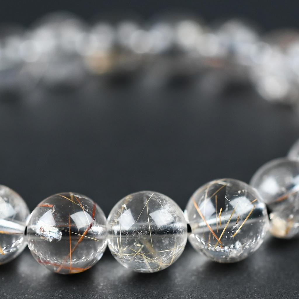 Браслет Eigado Красный Рутиловый Кварц 21 Внутренняя Натуральная Сила Хорошее Плодородие, Бусины, 9 мм, Диаметр Прибл.. 16см, Камень, Камень, Удача, Амулет, Фортуна,