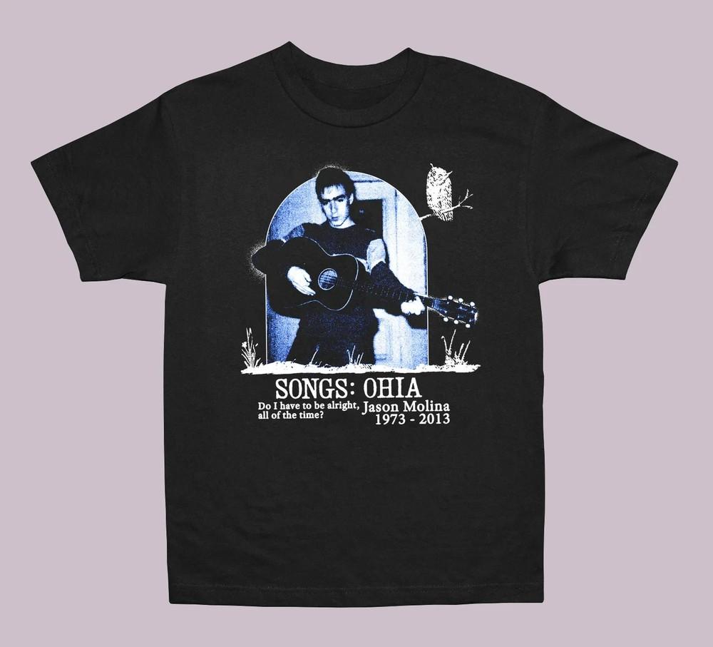 Songs Ohia RIP Jason Molina Cotton Black S5XL T Shirt For Men T466 Unisex T-Shirt