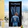 Haaland Customize Text Beach Towel Soft Durable Quick-Dry Suitable for Sports Travel Swimming Yoga Bathroom Beach And Pool