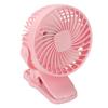 Clip On Fan ABS 720 Degree 3 Gears Noiseless USB Battery Powered Mini Fan for Desktop Office