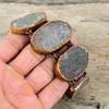 Серебряный браслет Druzy, электроформованный медный браслет, регулируемый браслет-цепочка, браслет ручной работы из настоящих драгоценных камней, электроформованные ювелирные изделия для подарка