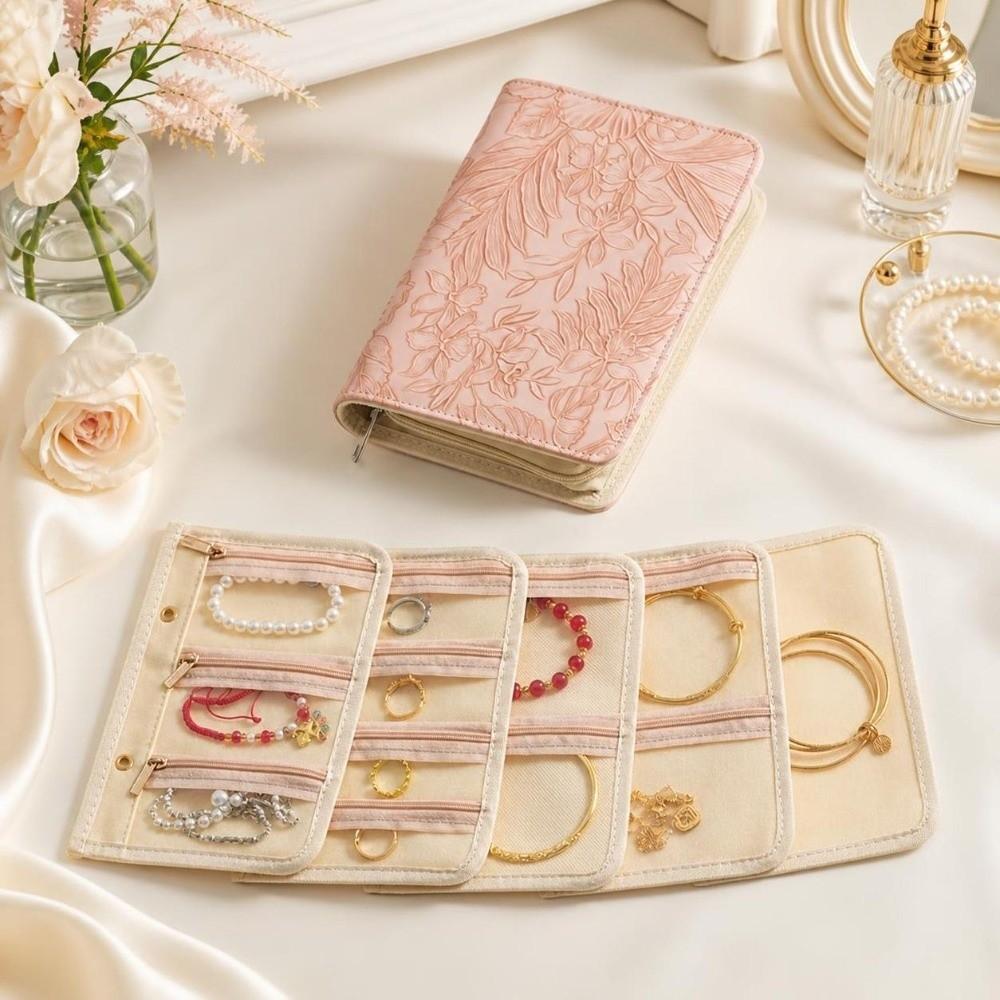 Zipper Jewelry Organizer Bag Transparent PVC Jewelry Book Luxury Jewelry Pouch Travel