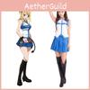 Дышащий костюм для косплея Fairy Tail Люси Хартфилии с идеальными швами для женщин