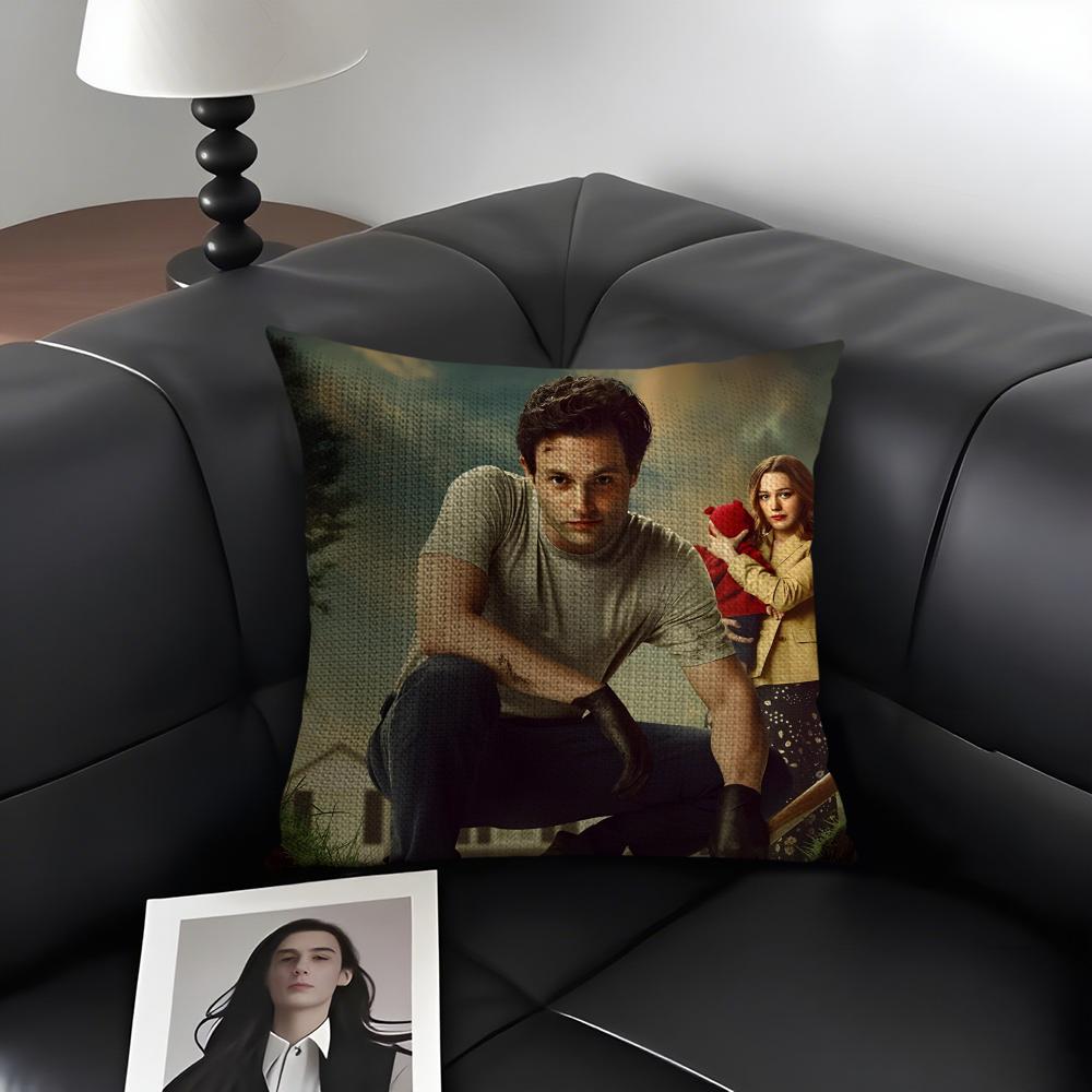 YYou Joe Love Quinn TV Cushion Cover Natural Linen Organic Fabric DoubleSided Printing Sofa Home Decor Gift Pillow Case