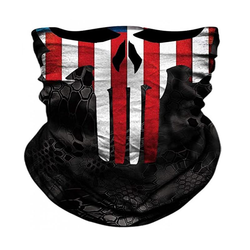 1 шт. банданы мотоциклетная повязка на голову череп полиэстер шарфы защитная маска для лица велосипедные маски для лица мотоциклетная байкерская маска