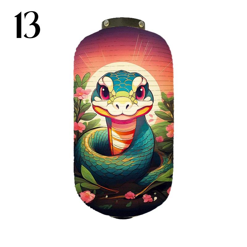 Japanese Creative Traditional Cloth Lantern Lucky Snake Baby Pattern Lantern Izakaya Sushi Restaurant Festival Decor Advertising