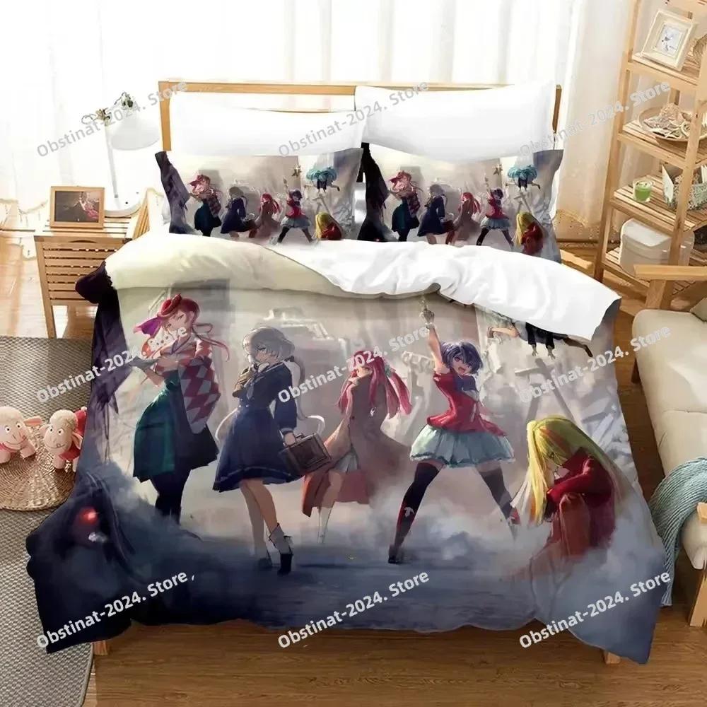 3D Аниме Zombieland Saga Комплект постельного белья с принтом Односпальный Пододеяльник Наволочка 3 предмета Комплекты Детский Взрослый Размер