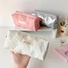 INS Simplicity Студенческий пенал для девочек, милый бант, однотонная косметичка, симпатичная портативная большая емкость для хранения канцелярских принадлежностей