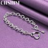 CHSHINE 925 Sterling Silver Charm Heart Bracelet For Women Wedding Party Fashion Fine Jewelry