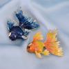Fashion GoldfIsh Brooch Woman Men's Animal Red Fish Corsage Coat Pin Buckle Sweater Badge Brooches Accessories