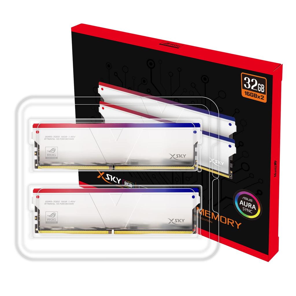 Hynix IC Desktop PC Gaming Manta XSky RGB ROG 32GB X CL36 ASUS ROG Z790 with RTMXSL1670836SWK V-color Memory, (Illuminating), Certified, DDR5-7000MHz