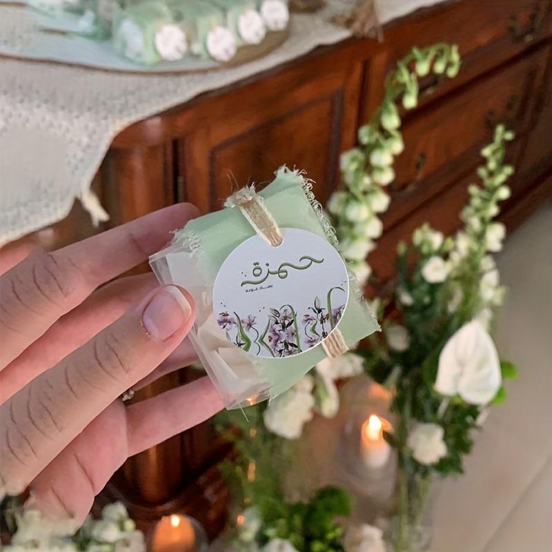 50 шт., прозрачная подарочная коробка, упаковка для свечей, подарочная коробка 5*5*5 см, ПВХ, свадебная коробка конфет, товары для свадебной вечеринки, подарочная упаковка