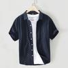 Men's Trendy Korean Style Short-Sleeve Oxford Shirt - Casual, Loose-Fit, Summer Top