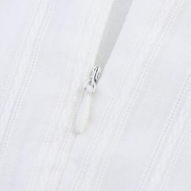 Kaslead New Women Clothes Western Style Laminated Decorative Neck Collar Short Dress 5107314