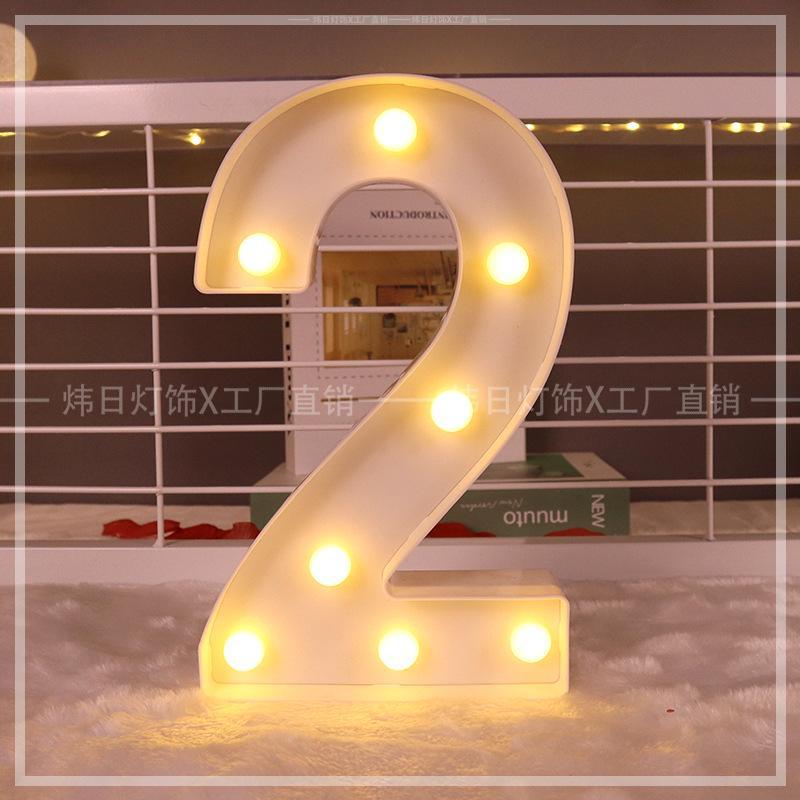 16 см буквы со светодиодным теплым светом алфавит буквы цифры ночник для дома рождественские буквы день рождения принадлежности украшения