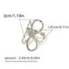 Stainless Steel Hollow Daisy Flower Rings for Women Simple Gold Copper Color Open Ring Anti Allergic Rust Proof Stylish Zircon