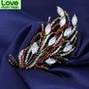 Temperament Bridal Brooch Rhinestone Flower Big Brooch Clothing Accessories Brooch Pin