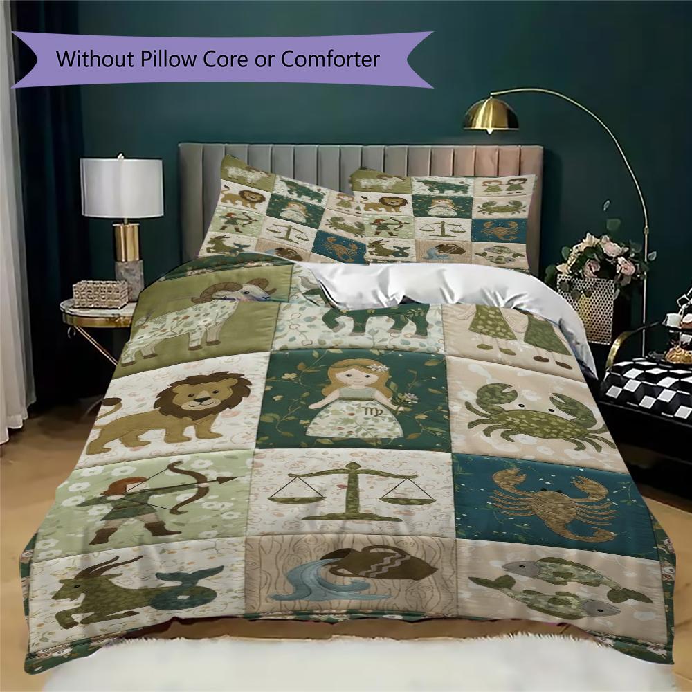 constellations Pattern Bedding uilt Set uilt Cover Pillowcase Home Decoration Birthday Gift (1 * duvet cover + 2 * pillowcase  without core)149