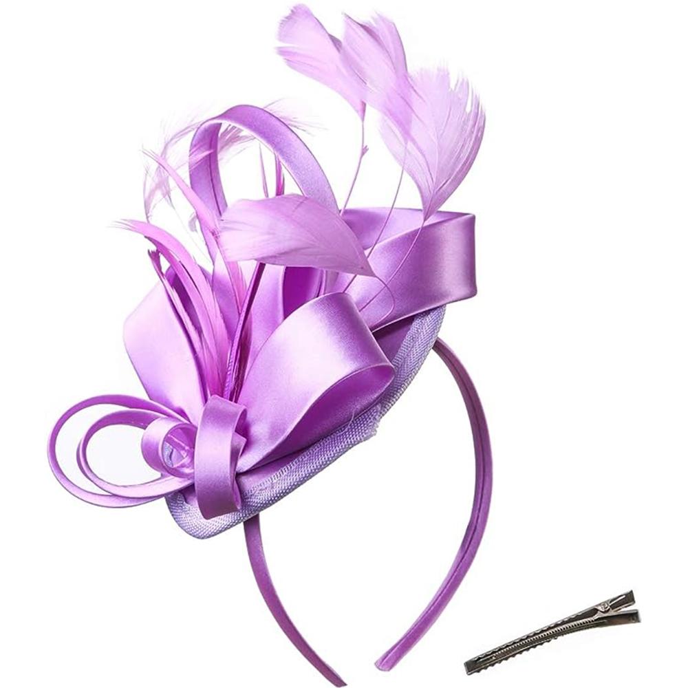 Чародеи для женщин, шляпа для чаепития, повязка на голову, дерби, свадебная церковь, свадебный коктейль, заколка для волос с перьями