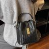 Вязаная сумка-ведро большой вместимости 2025 новая модная сумка-мессенджер ретро универсальная портативная сумка на плечо тренд