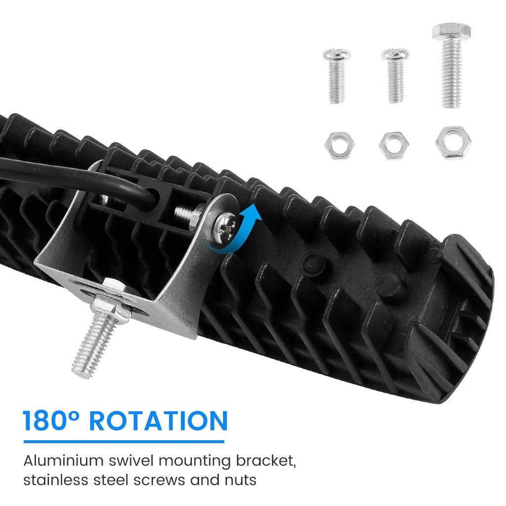 1/2 шт. светодиодная рабочая полоса света в форме световой панели 6000K прожектор белого цвета для бездорожья автомобильный свет IP67 автозапчасти для нескольких сцен