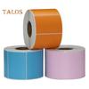 Прямые термоэтикетки Самоклеящаяся термопринтерная этикеточная лента Многоцелевые прочные на разрыв этикетки Наклейки для самостоятельной печати Логотип QR-код Имя Тег