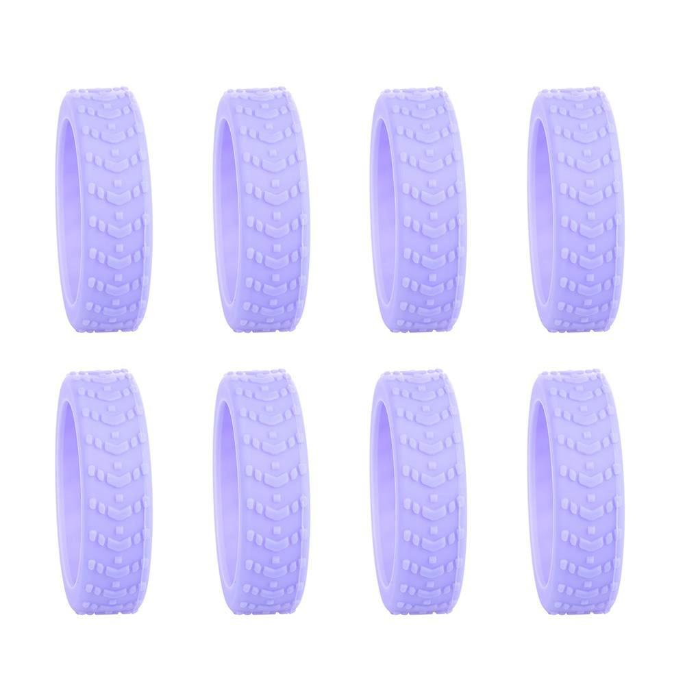 8PCS/Set Silicone Suitcase Wheels Protection Cover Trolley Box Casters Cover Luggage