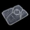 Disposable Slanted 5-Compartment Food Container