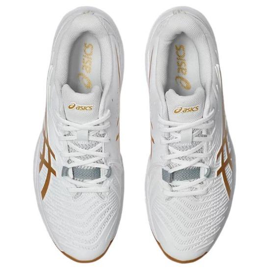 Asics Кроссовки для бадминтона Court Control FF 4 Удобная посадка Поддержка отскока Унисекс Белый Оранжевый 1071A125-100