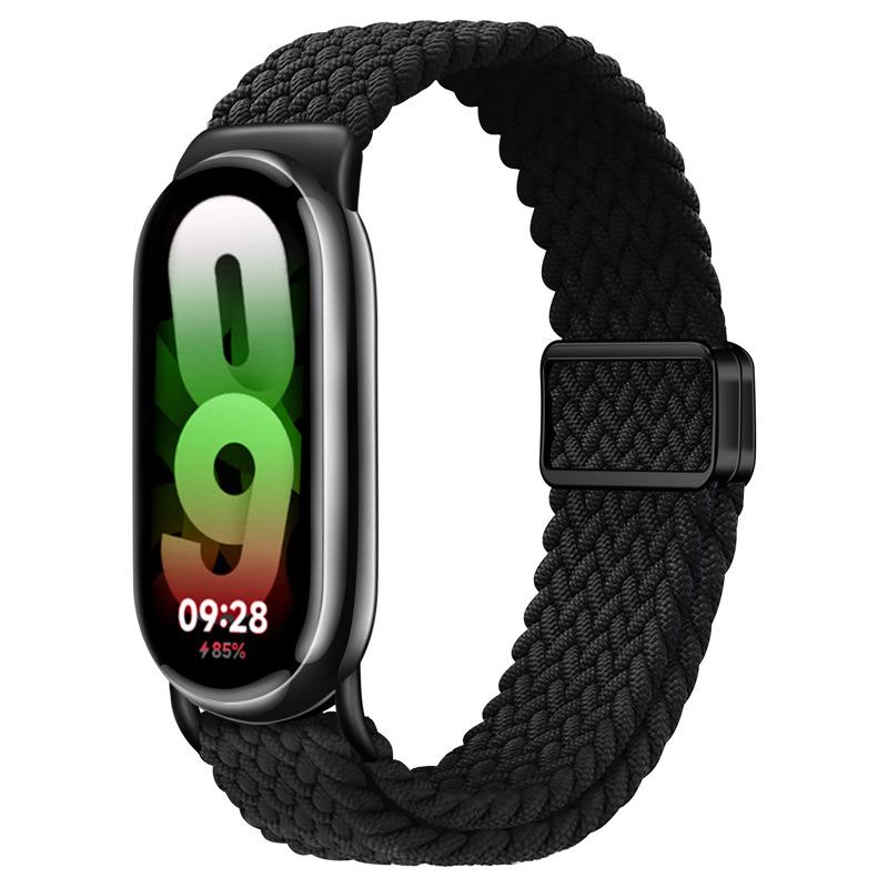 Ремешки для Xiaomi Mi Band 10 9 8 NFC Запасной ремень аксессуары магнитные Плетеный correa браслет Miband 9 Miband 8 Ремешок