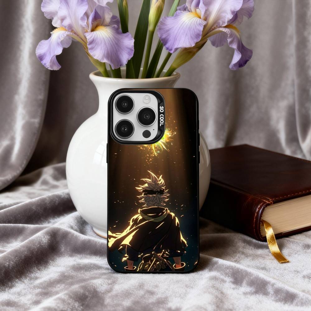 Аниме Крутой A-Аста B-Черный C-Клевер Чехол для телефона для iPhone17,16,15,14,13,12,11 Plus,Pro Max Черный Конфетный серебристый чехол для телефона
