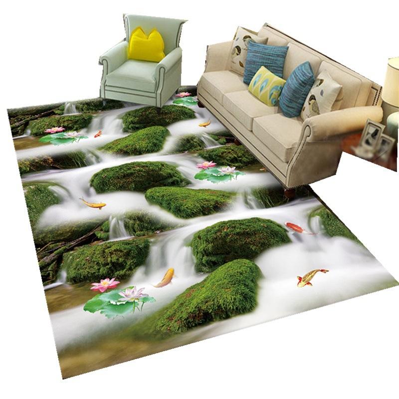 3D Carpet Floor Mat Landscape Pattern Living Room Carpets Sofa Mat Bedroom Bedside Rugs Entrance Non Slip Doormat Rug