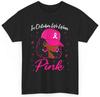 In October We Wear Pink Breast Cancer Awareness Black Women Girls T-Shirt