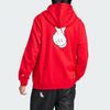 Adidas Толстовка с капюшоном Originals X Mickey Mouse SS24 с узором в виде перчаток и фирменными полосками, мужская толстовка с капюшоном красного цвета IY2275